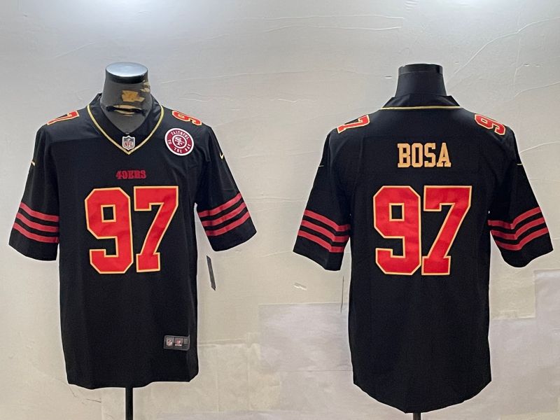 Men San Francisco 49ers #97 Bosa Black Gold 2024 Nike Limited NFL Jersey style 12303->san francisco 49ers->NFL Jersey